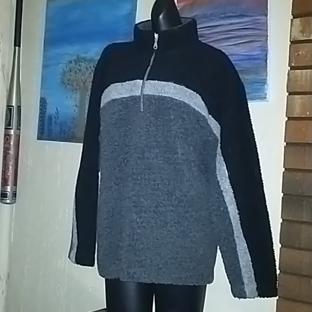 Black fuzzy sweater